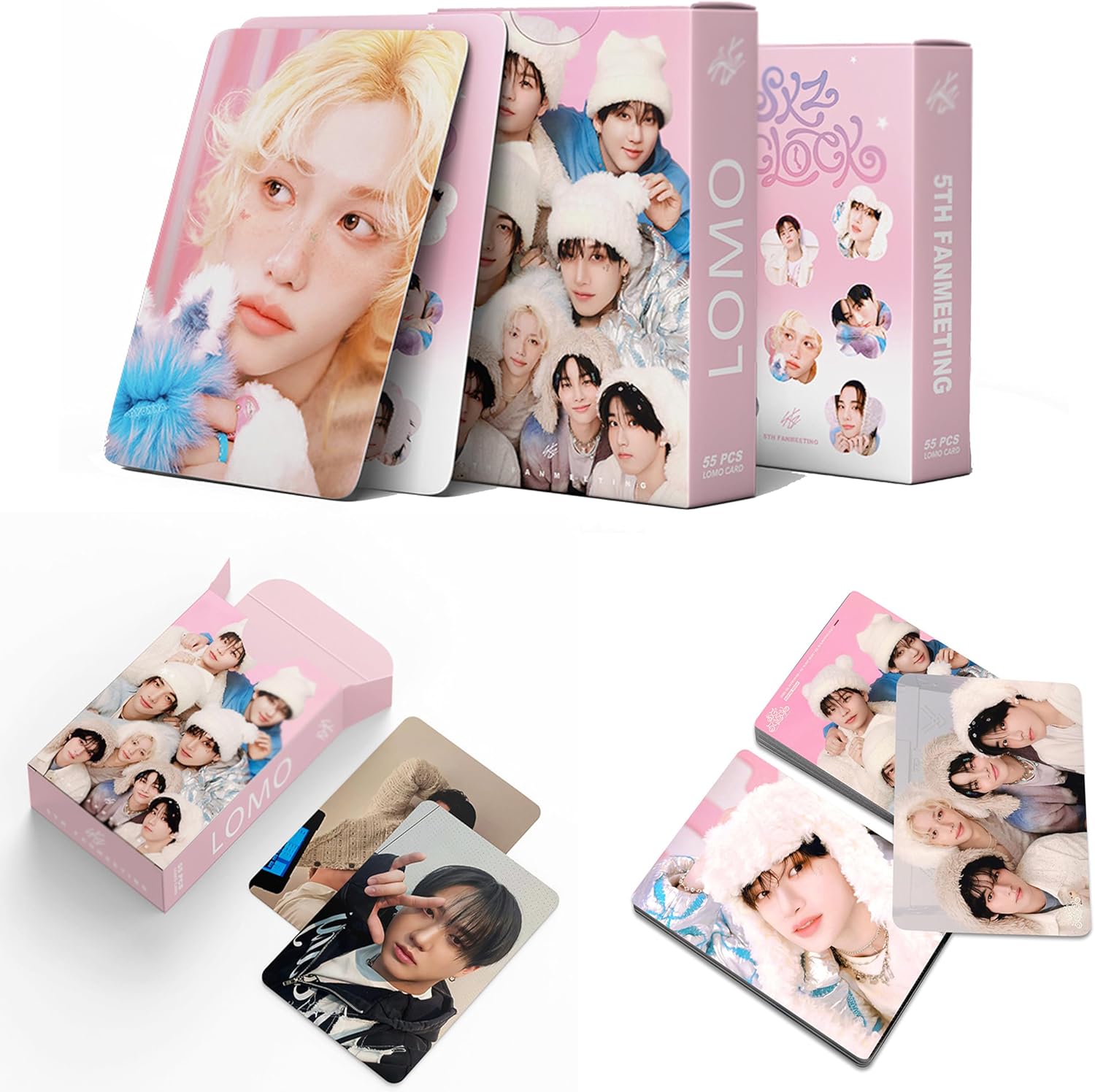 55Pcs Greeting Card Set for Stary-kidss New Album 5th anniversary,Gift Merchandise for Fans Boys and Girls Collection