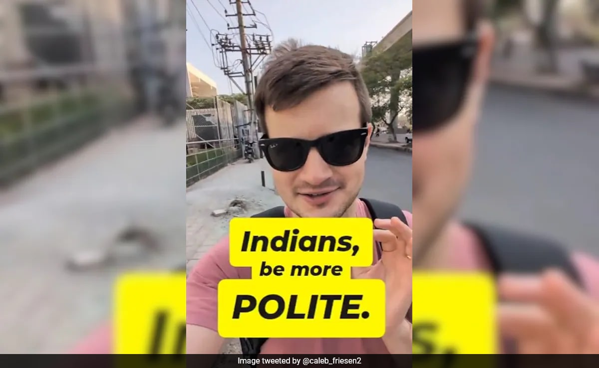 Viral Video: Canadian Man Urges Indians To Be More Polite, Sparks Debate: “Courtesy In Short Supply”