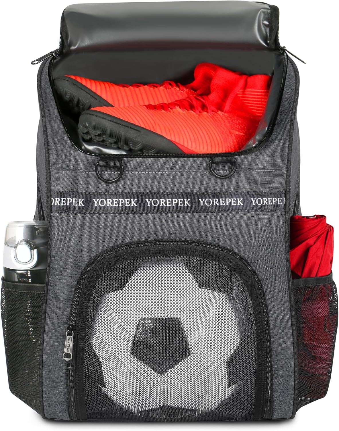 YOREPEK Basketball Bag, Large Basketball Backpack with Shoe Compartment and Ball Holder for daughter son, Water Resistant for Sport Training Equipment Fits Volleyball Gym Pink