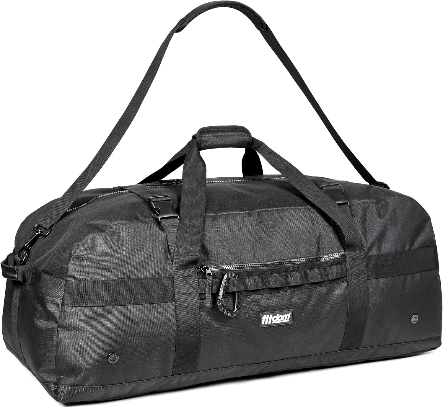 Fitdom 132L 36″ Heavy Duty Extra Large Sports Gym Equipment Travel Duffel Bag W/Adjustable Shoulder & Compression Straps. Perfect for Soccer Baseball Basketball Hockey Football Team Coaches & More