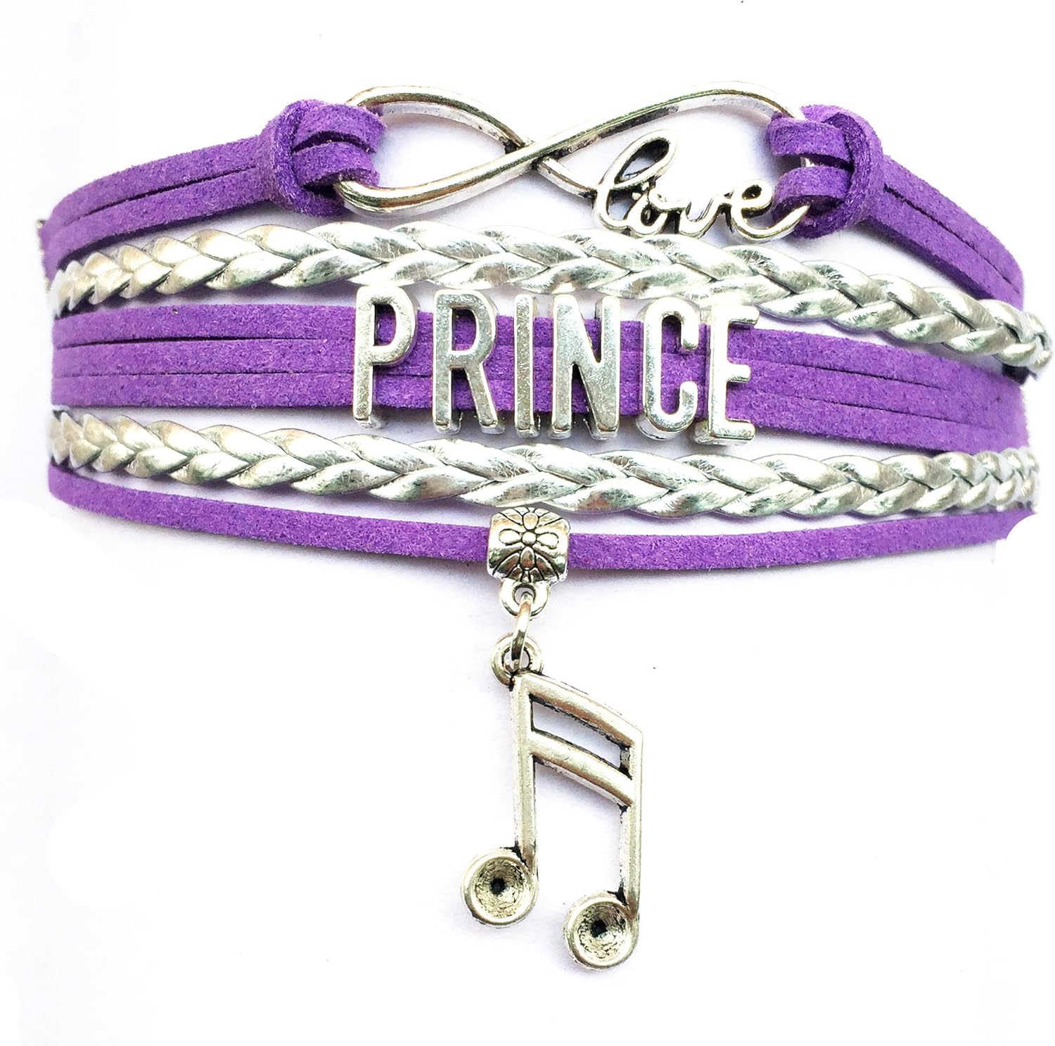DOLON Infinity Love Prince Bracelet Memorabilia Collectible Music Charm Fans Gift
