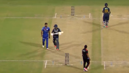 Rahul Tewatia yells behind Jasprit Bumrah, MI pacer snaps with ‘don’t say this to me’ in tense verbal exchange